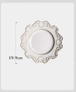 Creative Baroque European Tableware Set (Dinner Plates & Bowls)
