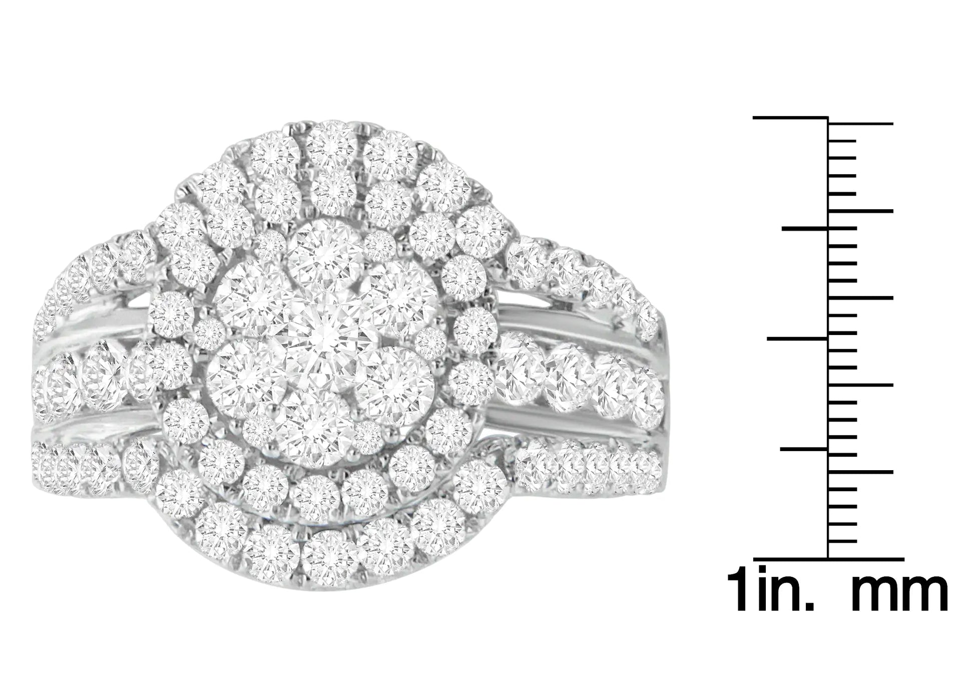 14k White Gold 2ct TDW Diamond Engagement Ring (H-I,SI2-I1) WEM Support (www.WEM.support)