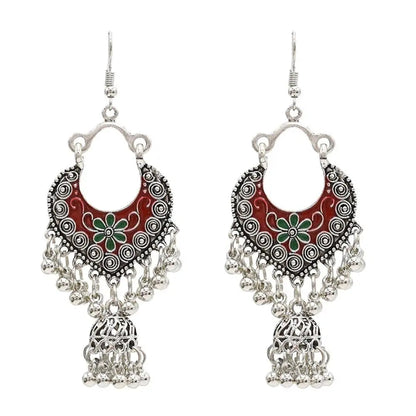 Egypt Vintage Silver Alloy Earrings for Women WEM Support (www.WEM.support)