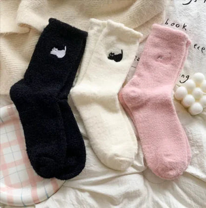 Women’s Thickened Plus Velvet Mid-Calf Warm Socks WEM Support (www.WEM.support)