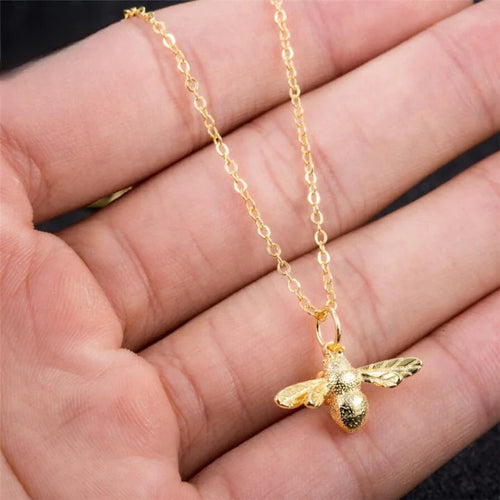 Bee Wing Spread Pendant With Chain WEM Support (www.WEM.support)