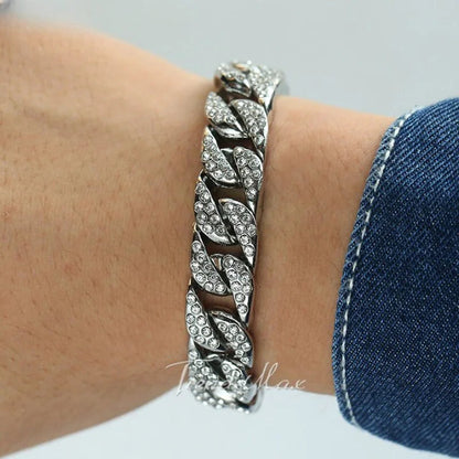 Miami Gold Curb Cuban Bracelet WEM Support (www.WEM.support)