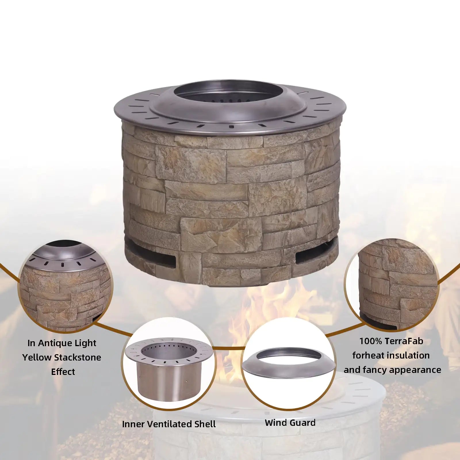 Stackstone Look Smokeless Firepit With Wood Pellet Twig Wood As The Fuel WEM Support (www.WEM.support)