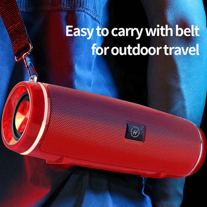 Bluetooth 5.1 Speaker Wireless Waterproof Outdoor Stereo LOUD Bass USB/TF Strap WEM Support (www.WEM.support)