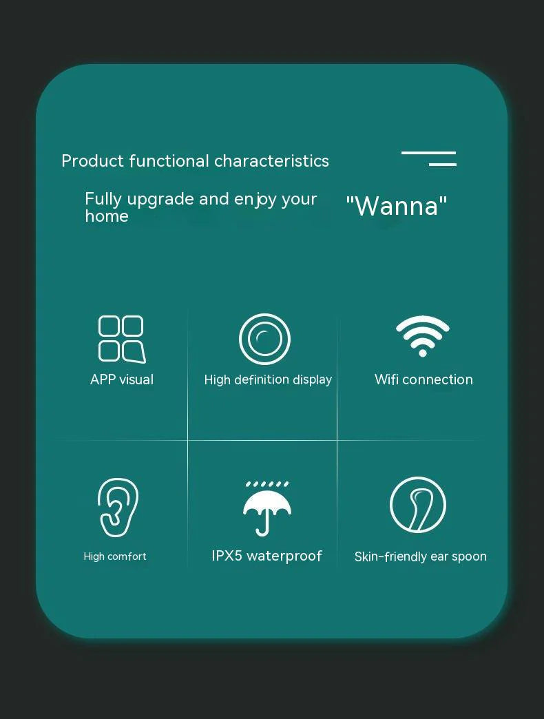 Wireless Smart HD Ear Endoscope WEM Support (www.WEM.support)