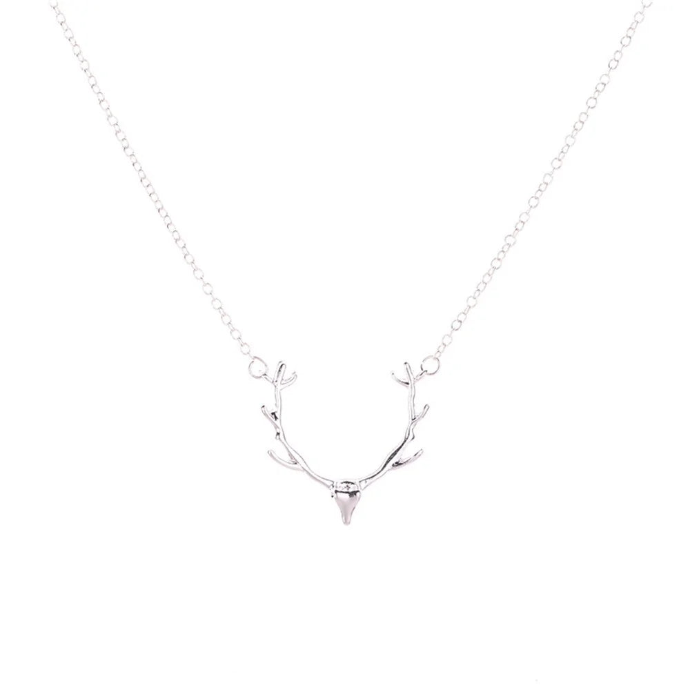 Deer Antlers Pendant Necklace WEM Support (www.WEM.support)