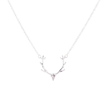 Deer Antlers Pendant Necklace WEM Support (www.WEM.support)