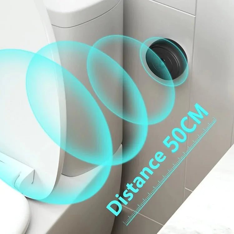 Adjustable Touchless Auto-Flush Sensor for Intelligent Toilet Flushing WEM Support (www.WEM.support)