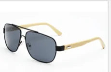 Wooden Metal Pilot Sunglasses WEM Support (www.WEM.support)