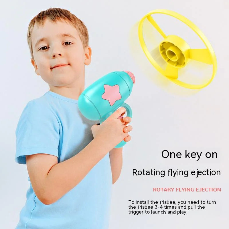 Training Launcher with Flying Discs WEM Support (www.WEM.support)