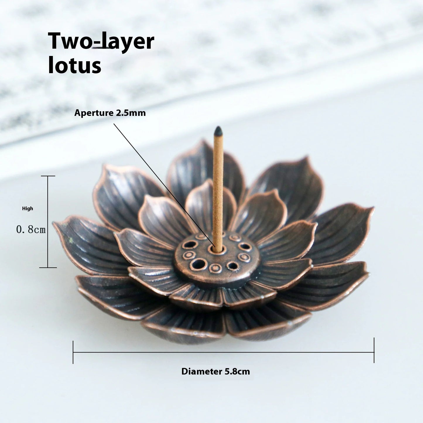 Alloy Lotus Incense Burner HejK.com