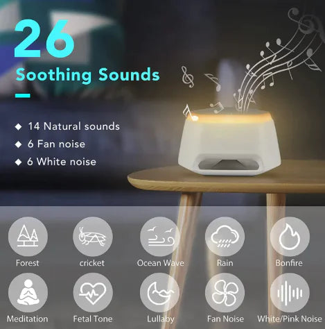 White Noise Sleeping Night Light WEM Support (www.WEM.support)