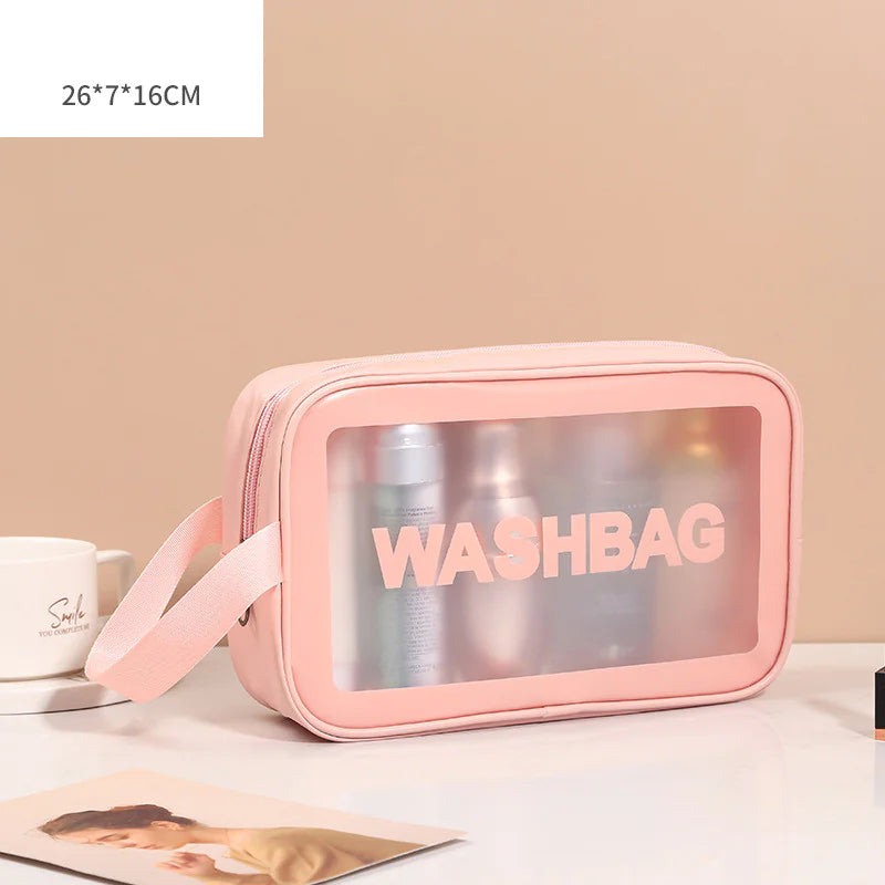 Transparent Makeup and Wash Bag Set WEM Support (www.WEM.support)