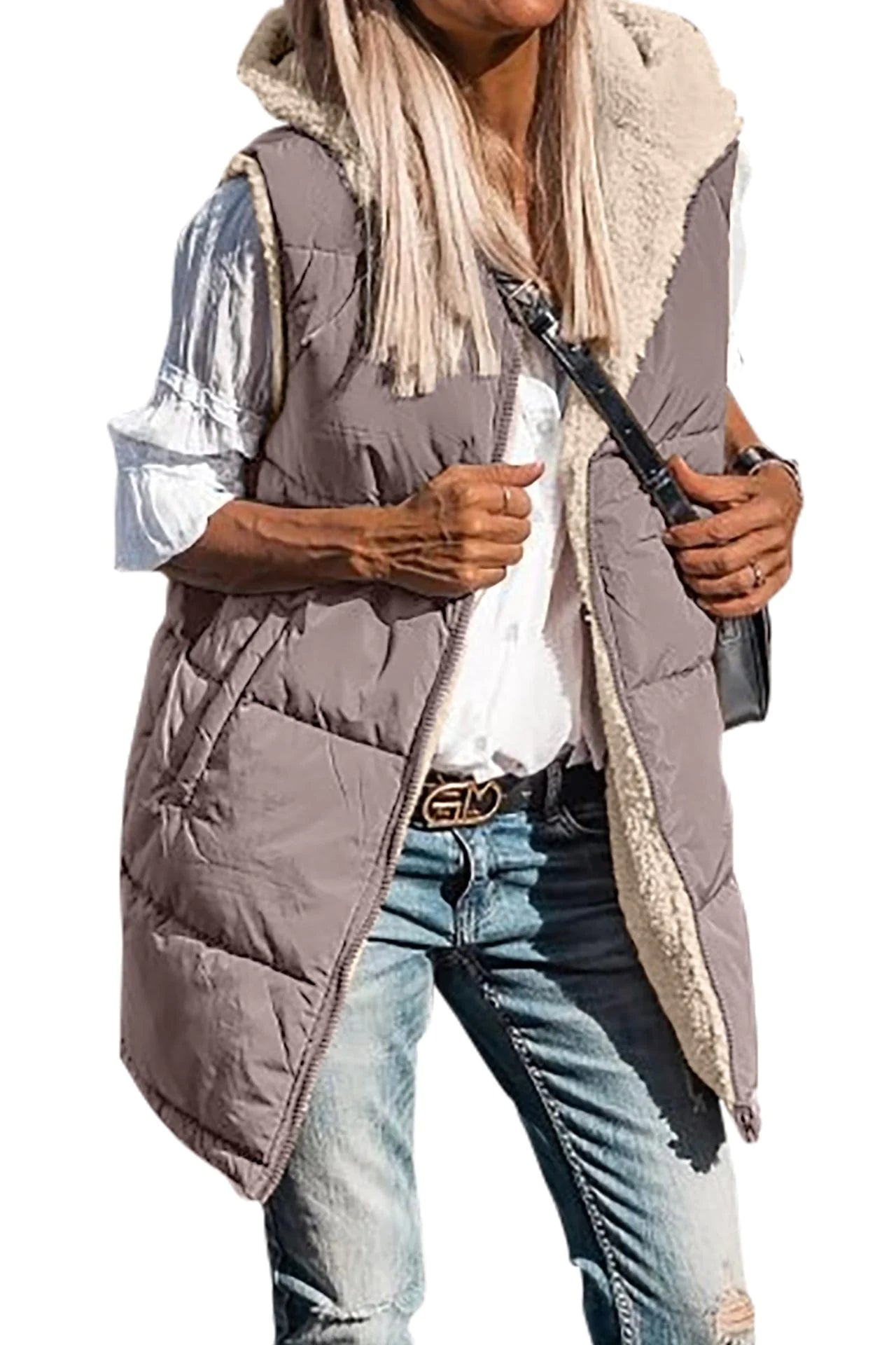 Double-Sided Hooded Cotton Jacket Vest WEM Support (www.WEM.support)