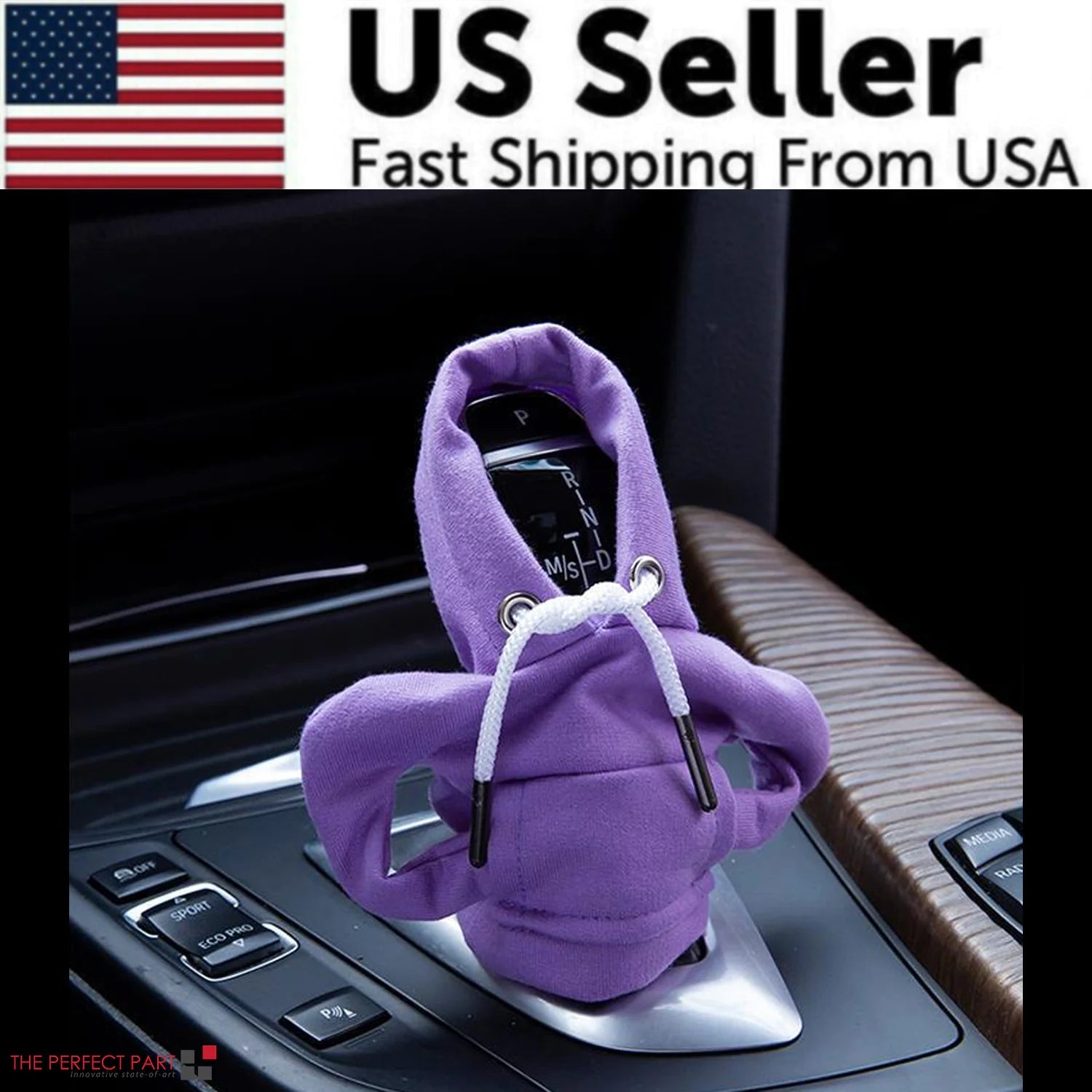 Car Gear Shift Cover Mini Hoodie Gear Shift Cover for Car Shifter Interior Trim WEM Support (www.WEM.support)