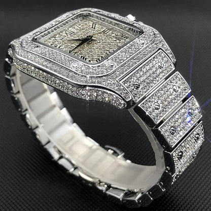 Ice Out Square Watch For Men WEM Support (www.WEM.support)