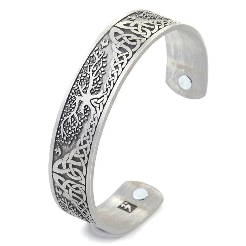 Life Tree Engraved Ankle Bracelet WEM Support (www.WEM.support)
