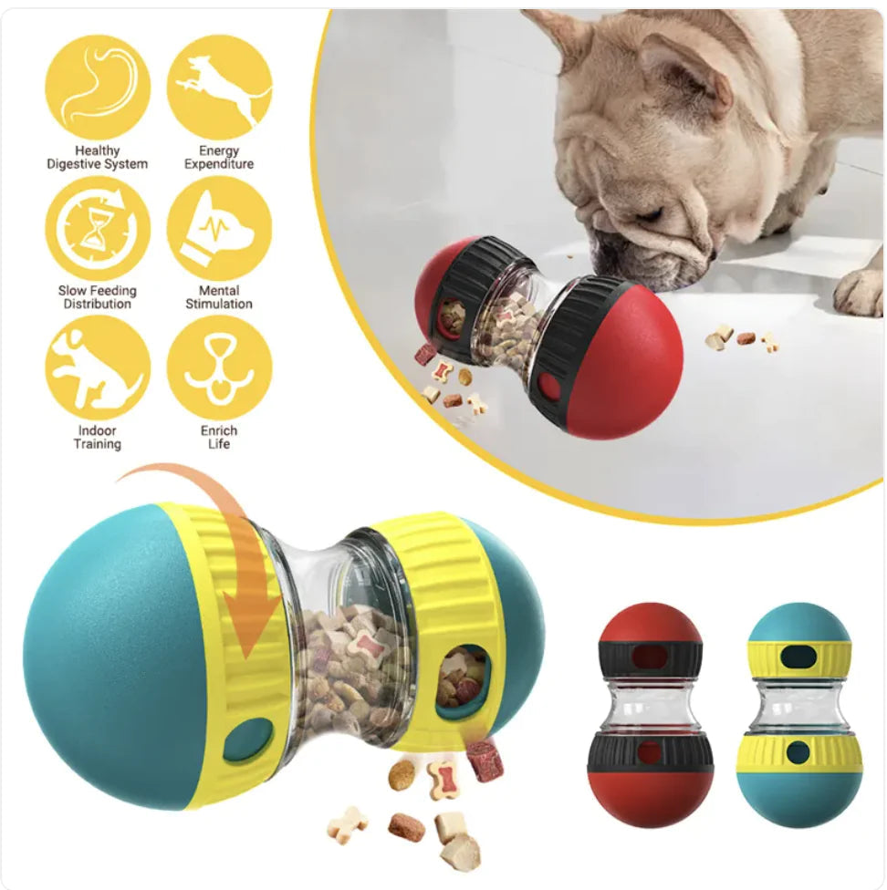 Interactive Food Dispensing Dog Toy Puzzle WEM Support (www.WEM.support)