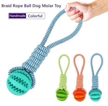 Pet Ball Toy with Rope Rubber
