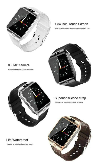 Bluetooth Smart Watch w/Camera Waterproof Phone Mate For Android Samsung iPhone WEM Support (www.WEM.support)