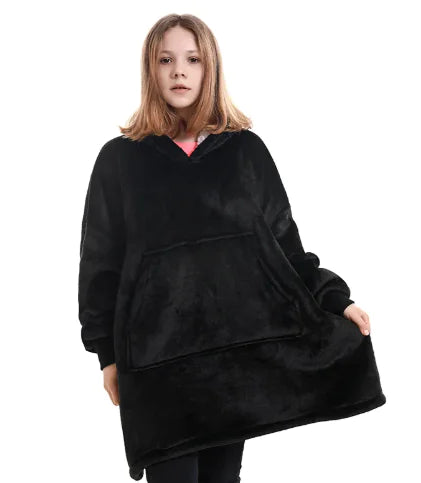 Women's Hooded Pullover Sweater Blanket WEM Support (www.WEM.support)
