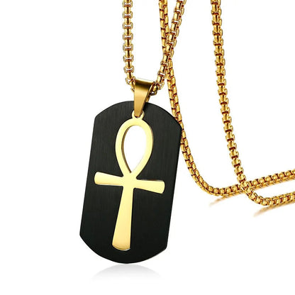 Removable Ankh Cross Necklace WEM Support (www.WEM.support)