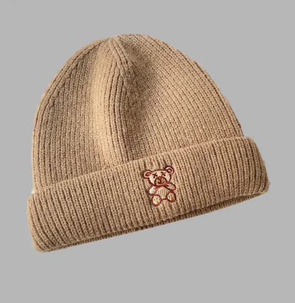 All-Match Bear Knit Hat