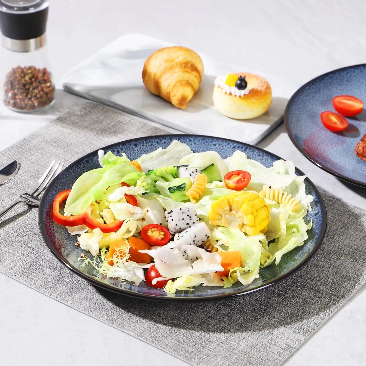 Steak Plate Creative Western Food Plate Vegetable Plate Set Of 6 For Cereal, Salad, Pasta, Soup, Dessert, Serving Dishwasher, Microwave And Oven WEM Support (www.WEM.support)