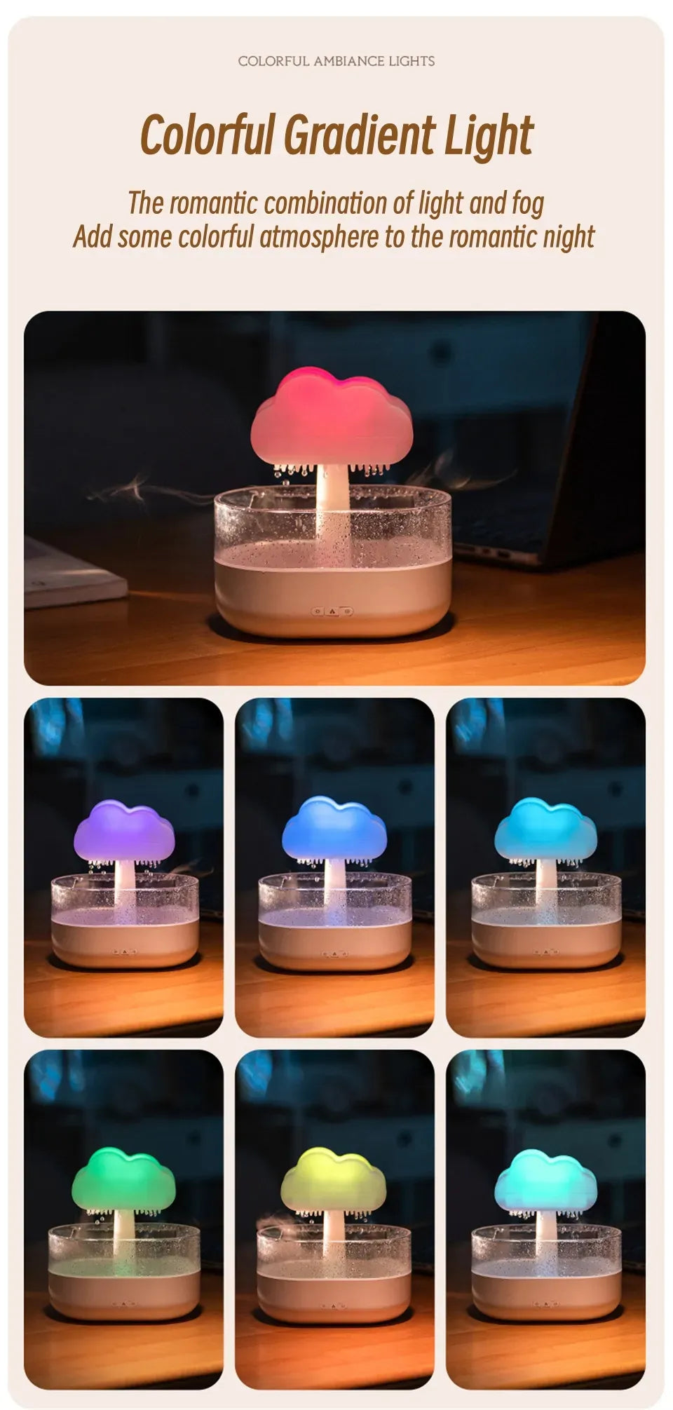 Rain Cloud Humidifier & Diffuser WEM Support (www.WEM.support)