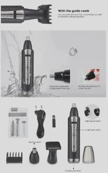 2-in-1 Nose and Hair Trimmer KM-6511 WEM Support (www.WEM.support)