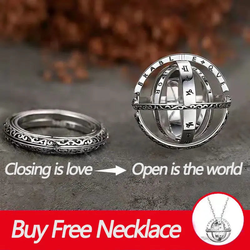 Astronomical Ball Rings Necklace WEM Support (www.WEM.support)