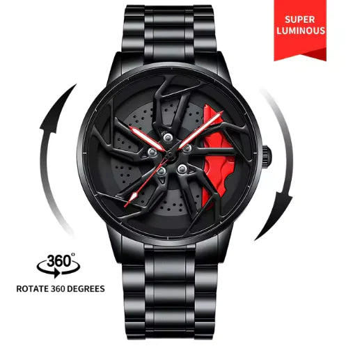 Men 3D Real Wheel Watches WEM Support (www.WEM.support)