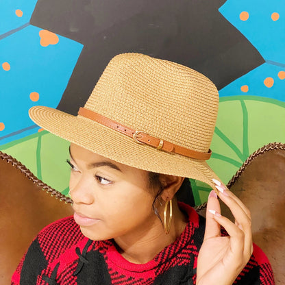 Belted Panama Fedora WEM Support (www.WEM.support)