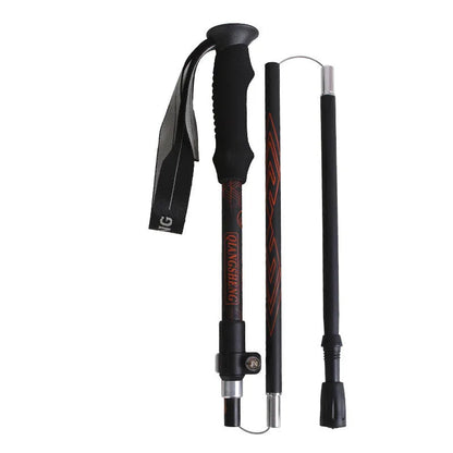 Outdoor Folding Five-section Straight Trekking Pole Trekking Pole WEM Support (www.WEM.support)