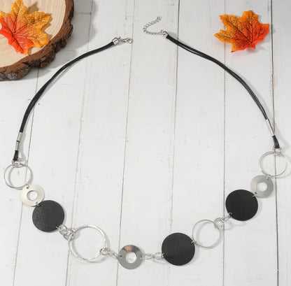 Minimalist Metal Ring Necklace for Women HejK.com