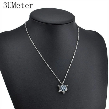 Snowflake Charm Necklace Set WEM Support (www.WEM.support)
