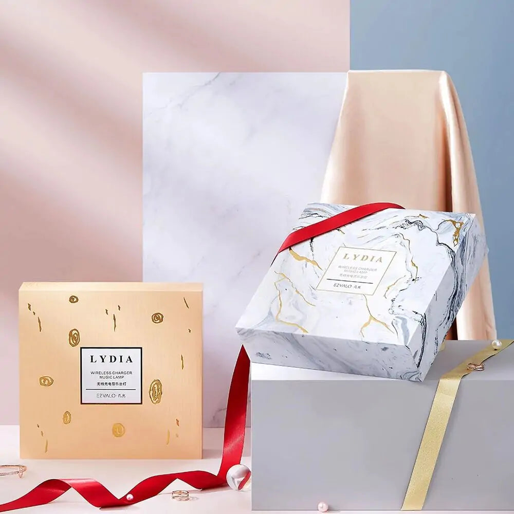 Luminária de Mesa Musical com Carregamento Sem Fio WEM Support (www.WEM.support)