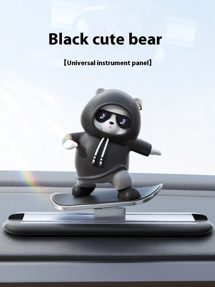 Cartoon Bear Car Skateboard WEM Support (www.WEM.support)
