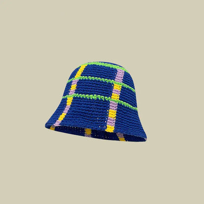 Japanese Retro Hollow Flower Handmade Knitted Bucket Hat HejK.com Marketplace LLC