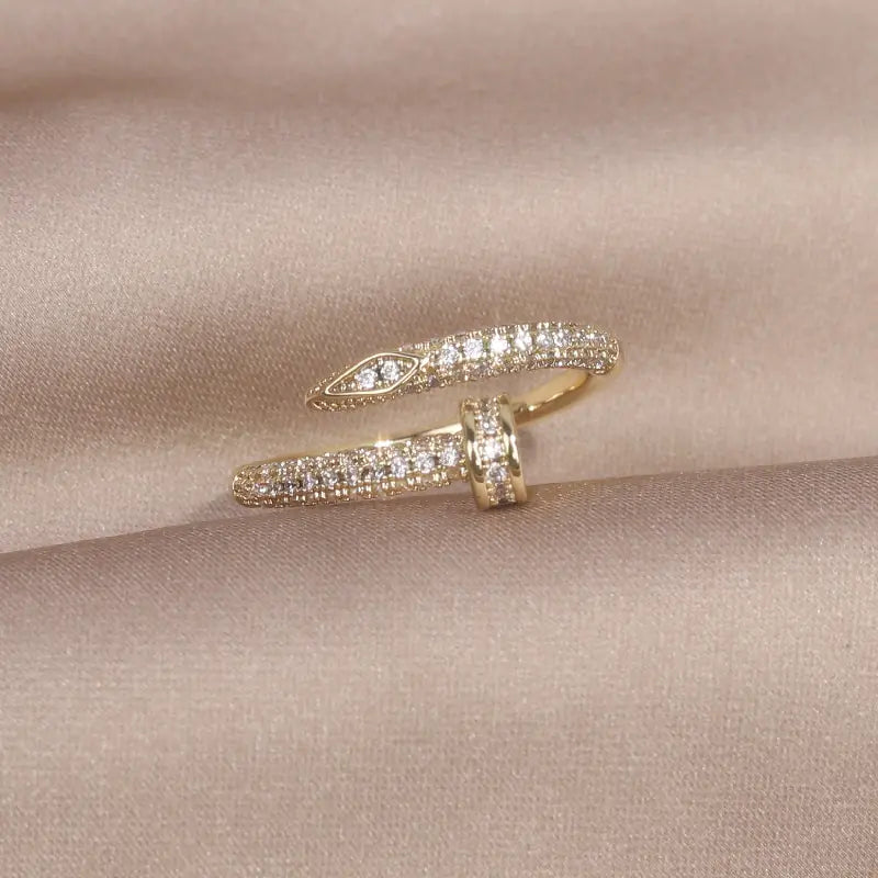 Classic Korean Style Copper Zircon Ring WEM Support (www.WEM.support)