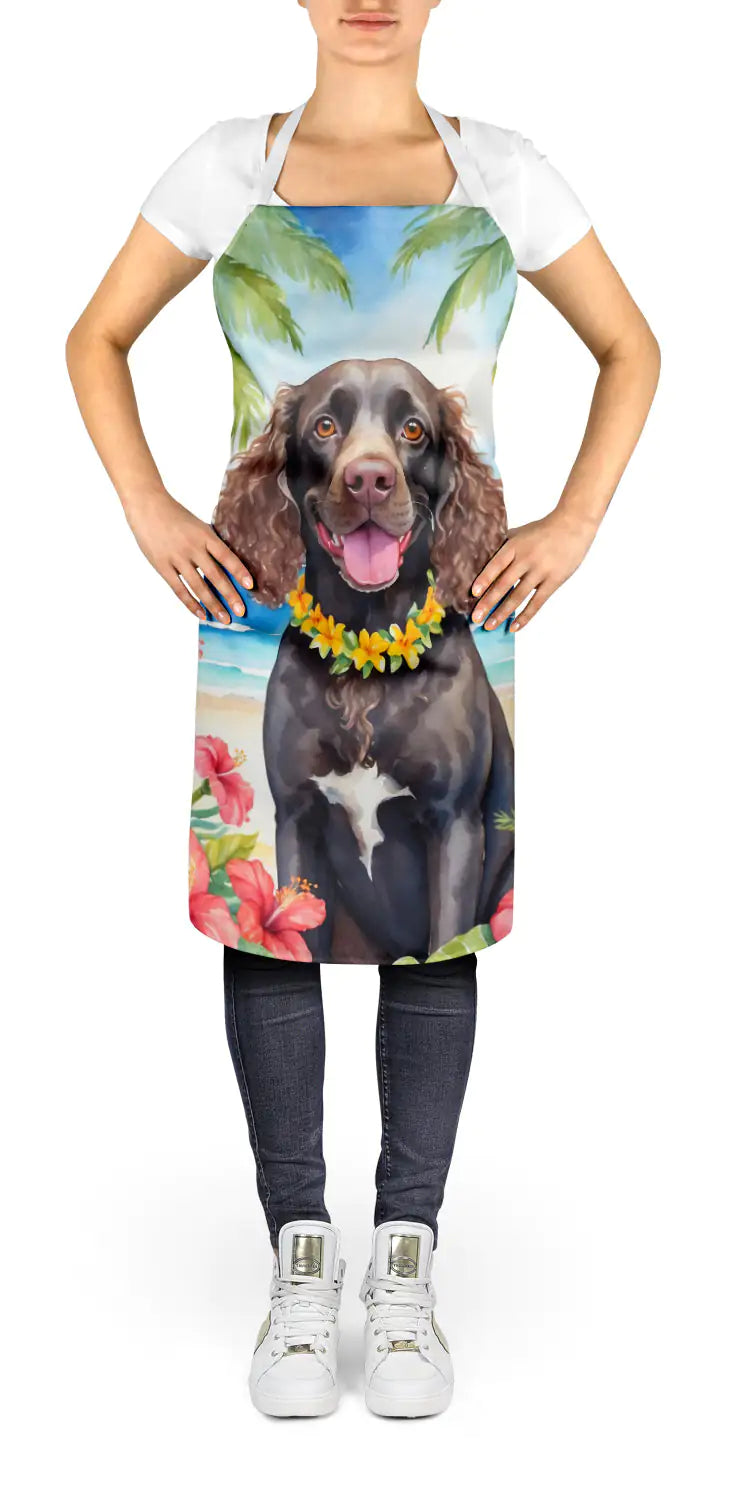 American Water Spaniel Luau Apron WEM Support (www.WEM.support)