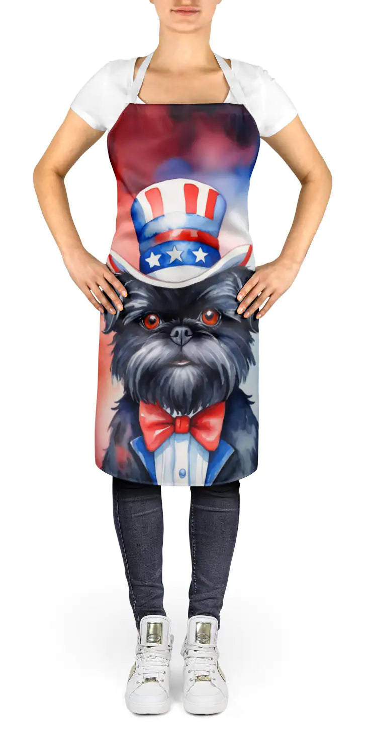 Affenpinscher Patriotic American Apron WEM Support (www.WEM.support)