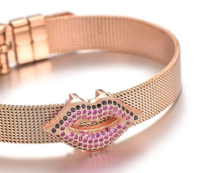 Colored Stones Lips Charm WEM Support (www.WEM.support)