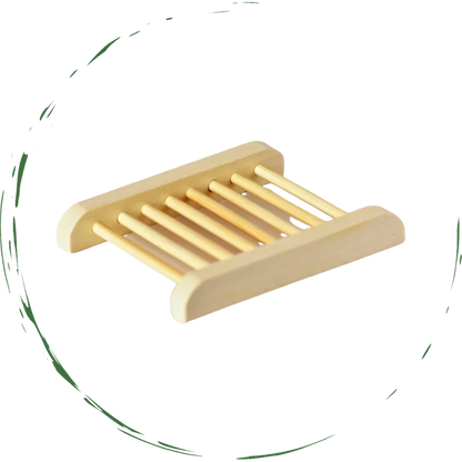 Bamboo Soap Bar Dish. Eco-Friendly WEM Support (www.WEM.support)