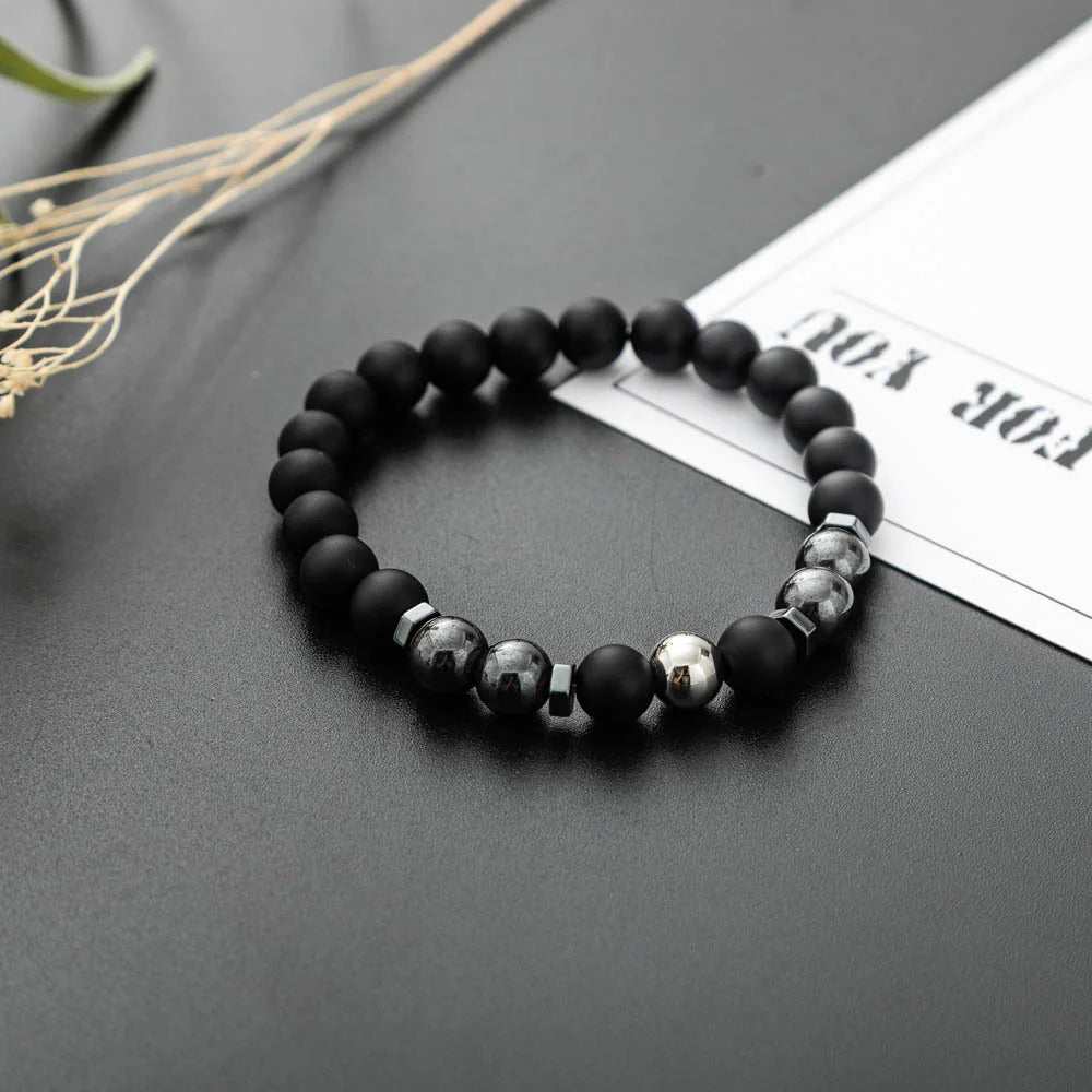 Frosted Stone Magnet Bracelet WEM Support (www.WEM.support)