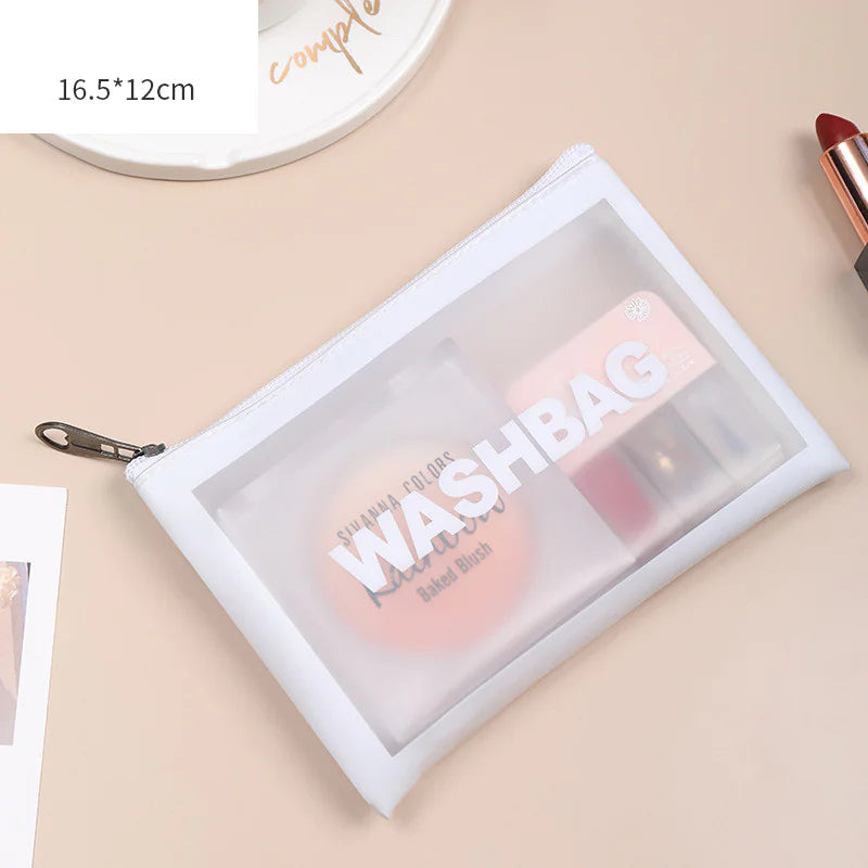 Transparent Makeup and Wash Bag Set WEM Support (www.WEM.support)