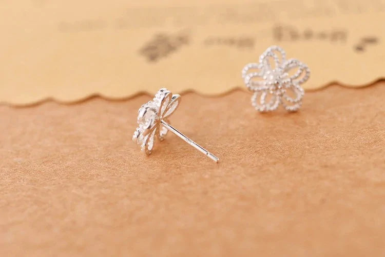 Hibiscus Style Stud Simple Earrings WEM Support (www.WEM.support)