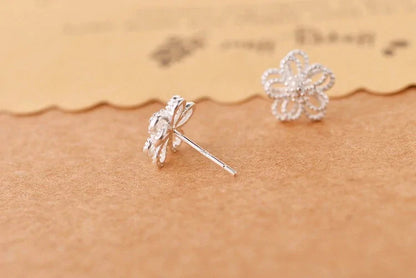 Hibiscus Style Stud Simple Earrings WEM Support (www.WEM.support)
