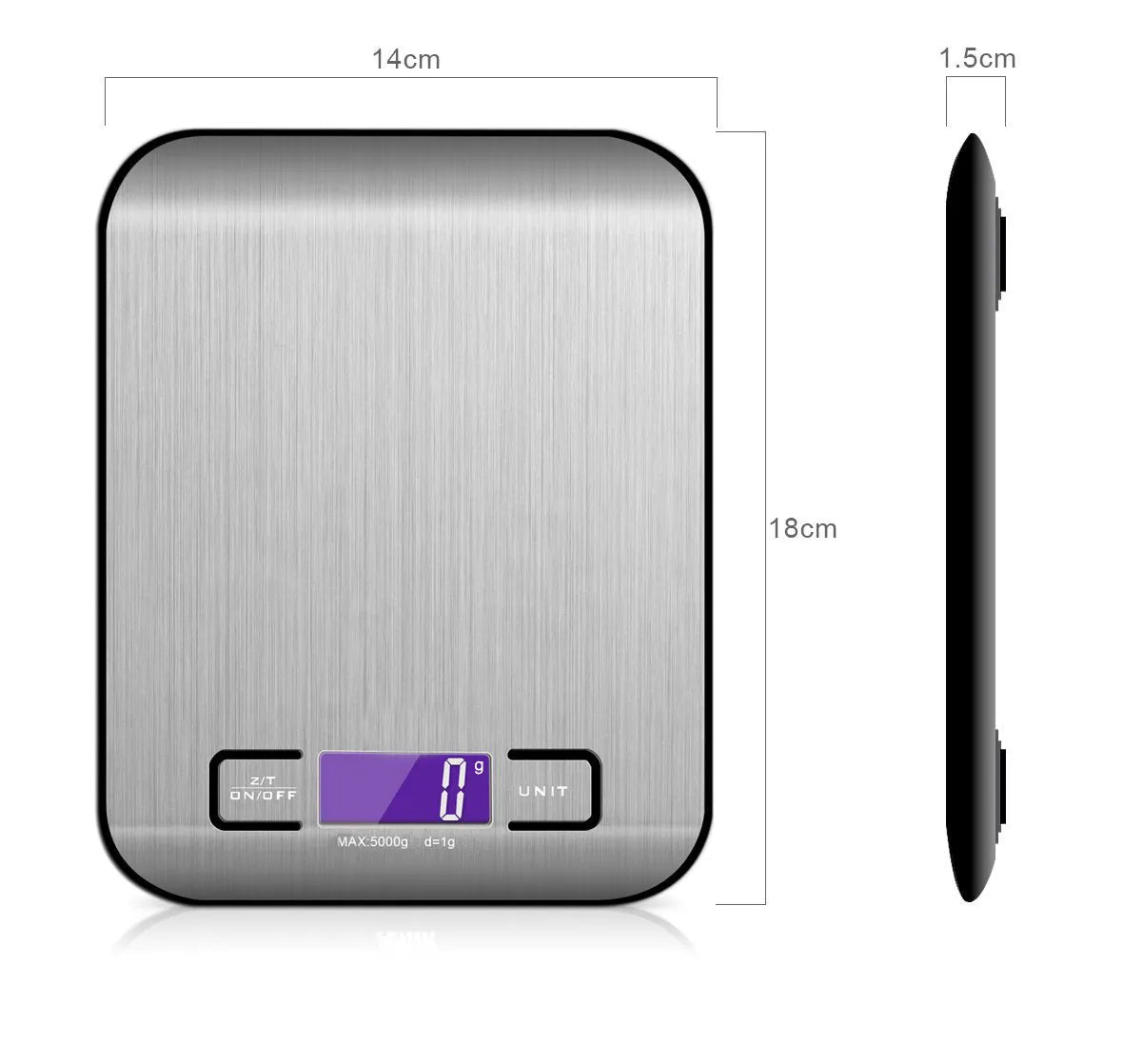 Rechargeable Stainless Steel Kitchen Scale HejK.com Marketplace LLC