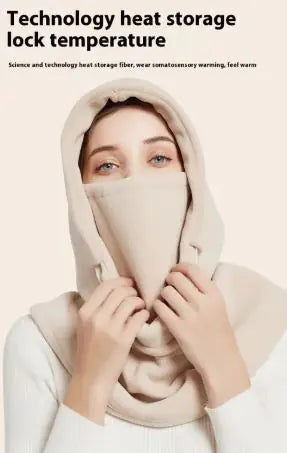 Women's Winter Scarf Mask WEM Support (www.WEM.support)